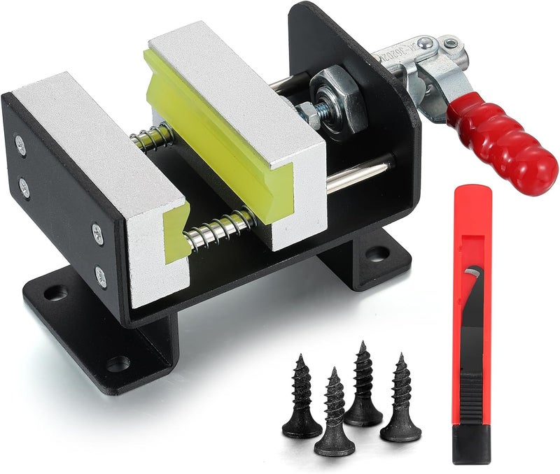 MistyBrew Professional Golf Club Regripping Kit - Heavy-Duty Vise Clamp with Secure 4-Screw Mounting System & Hook Knife, Quick-Release Locking Clamp for Stable Grip Replacement - Image 1